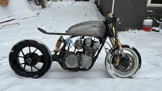 Custom cb750 cafe racer build part 3 Ducati rear suspension and subframe build [upl. by Adiari]