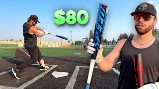 Hitting with the CHEAPEST BBCOR BASEBALL BAT  80 Easton Speed vs 500 Rawlings Icon [upl. by Lacim]