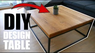 DIY DESIGN TISCH selber bauen  MrHandwerk [upl. by Lladnik411]