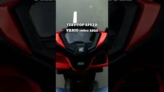 test top speed vario 160cc 2022 [upl. by Cathleen]