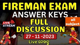 ODIDHA FIREMAN 2023 ANSWER KEY  ODISHA FIREMAN CUTOFF 2023  କଣ ମୁଁ physical ପାଇଁ prepare ହେବି କି [upl. by Lenoil]