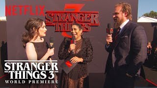 Winona Ryder and David Harbour on Joyce and Hoppers Relationship  Stranger Things  Netflix [upl. by Archibald]