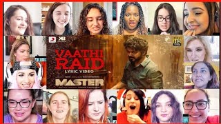 Awesome reaction on Master  Vaathi Raid AMERICAN REACTION  Thalapathy Vijay  Anirudh Ravichander [upl. by Arek]