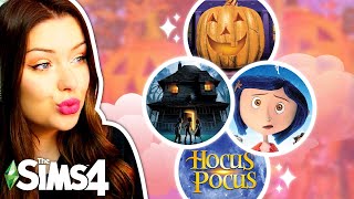 Building a MASSIVE Village Based on Halloween Movies in The Sims 4 [upl. by Odnomyar]