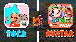 TOCA BOCA vs AVATAR WORLD WHICH GAME IS BETTER🧐 PAZU vsTOCA LIFE WORLD  BELLA POPPY [upl. by Enialb]