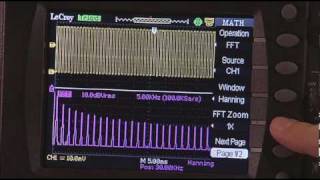 Teledyne LeCroy WaveAce Using the FFT [upl. by Dominik632]