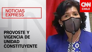 Provoste y vigencia de Unidad Constituyente “Seguimos teniendo muy buena relación” [upl. by Riesman]