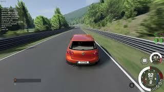 mk5 golf gti dsg test around nurburgring beamngdrive [upl. by Arbed144]