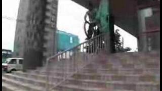 5050 down a handrail on a MTB [upl. by Arva]