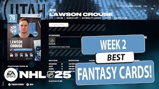 NHL 25 HUT Best Fantasy Hockey Week 2 Player Likely to go 99 OVERALL [upl. by Assilram]