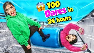 100 Dares in 24 hours Challenge hahaaha🤣 [upl. by Eisseb]