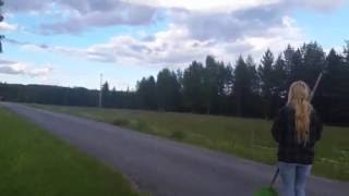 Using swedish herding call quotkulningquot to call home escaping cows [upl. by Notsrik880]