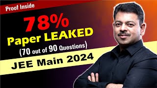 JEE Main 2024  70 out of 90 Questions Leaked [upl. by Kelcy]