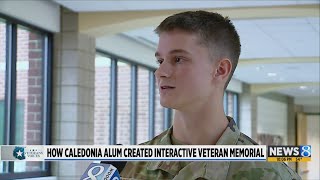 How a Caledonia alum created an interactive memorial wall honoring veterans [upl. by Quirk]