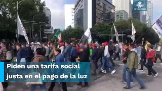 Por marcha del SME y ANUEE colapsan Reforma e Insurgentes [upl. by Eveline]