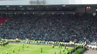 Hibs fans sing Glory Glory [upl. by Esyned131]