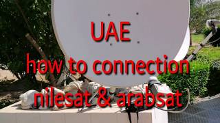 How to connection nilesat arabsat Abu Dhabi [upl. by Sal553]