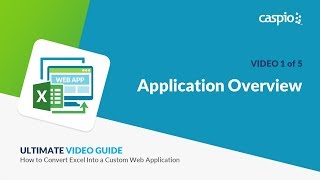 Converting Excel Into A Custom Web Application  Part 1 of 5  Overview [upl. by Tengdin]