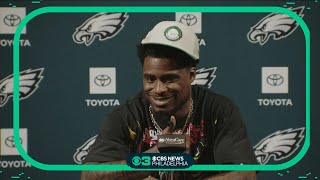 Philadelphia Eagles safety CJ GardnerJohnson  Introductory press conference [upl. by Flemming192]