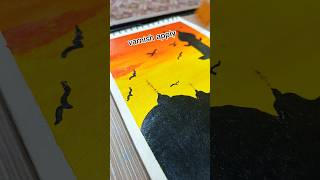 Varnish apply with acrylic painting tutorial shortvideo art [upl. by Hayikaz]