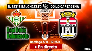 PRIMERA FEB  Real Betis Bto vs Odilo Cartagena  en vivo [upl. by Gradey]