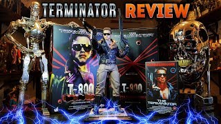 REVIEW  HOT TOYS TERMINATOR T800 BATTLE DAMAGED VERSION [upl. by Eednac]