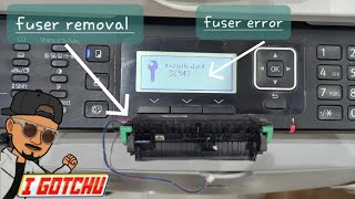 RICOH SP 325SFNw  SC542  how to remove fusing unit  easy [upl. by Attiuqihc]