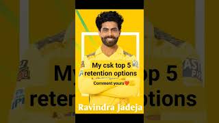 CSK retained players 2025  CSK top 5 retain players ipl auction updates [upl. by Dalt]