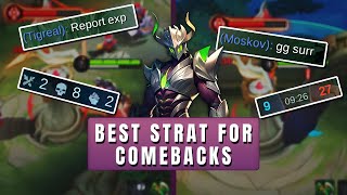 Truly One Of The Best Strategies To Win When Your Team Is Way Behind  Mobile Legends [upl. by Ecinerev]