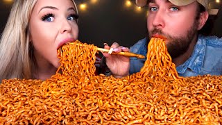 ASMR 10X NUCLEAR FIRE NOODLES CHALLENGE MUKBANG FAIL EATING SOUNDS 먹방 HUNNIBEE ASMR [upl. by Bunting900]