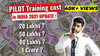 How much does Pilot Training cost in INDIA  2021 UPDATE [upl. by Solegnave12]