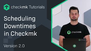 Scheduling downtimes in Checkmk CMKTutorial [upl. by Sholes]