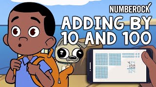 Adding and Subtracting by 10 and 100 Song  With Base 10 Blocks [upl. by Nataniel673]