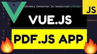 Vuejs Render PDF Document in PDFjs Using PDFjsdist Library Full Tutorial For Beginners [upl. by Aihsekan]