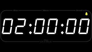 2 Hour  TIMER amp ALARM  1080p  COUNTDOWN [upl. by Adnamra612]