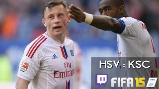 HAMBURGER SV  KARLSRUHER SC  RELEGATION 28Mai 2015  FIFA 15 Prognose [upl. by Alaekim]