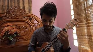 Nikosh kalo ei adhare  Ondhokar Ghore Paper Rhyme cover  The Nocturne  Ukulele [upl. by Ayrotal]