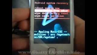 Installing ClockWorkMod Recovery on Samsung Galaxy Y [upl. by Hsizan]