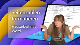 Seitenzahlen in Word  schnell und easy formatiert [upl. by Rosenblast198]