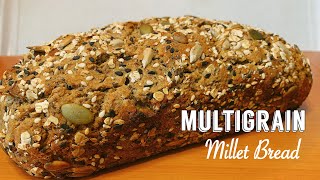 Multigrain Bread Healthy Millet Bread  Multiseed Bread Whole Grain Glutenfree Bread  Loaf Bread [upl. by Evoy475]