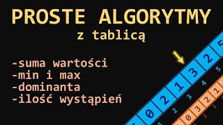 17 C Proste algorytmy z tablicą [upl. by Casmey176]