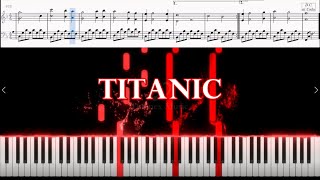 🎹 Titanic  PIANO Solo  Tutorial  Partitura  Cover [upl. by Alial]