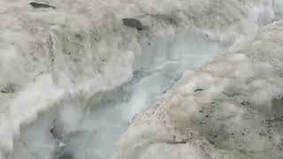 Neustift im Stubaital  Stubaier Gletscher Bereich Bergstation Eisgratbahn [upl. by Eetnod241]