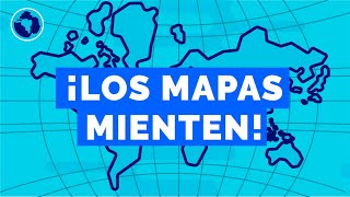 Proyecciones cartográficas por qué nos mienten los mapas [upl. by Ciredor]