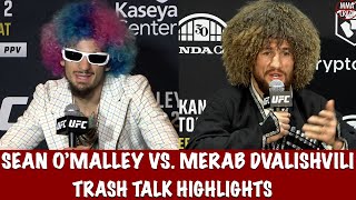 Sean OMalley vs Merab Dvalishvili Trash Talk Highlights UFC 306 [upl. by Alikat]