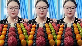 ASMR MUKBANG｜FROZEN FRUITS 얼린 과일 Eat grapes eat pomegranates [upl. by Ferretti869]