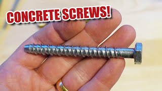 How to use CONCRETE SCREWS  heavy duty fixings [upl. by Eanal]