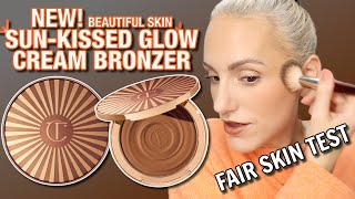 CHARLOTTE TILBURY SUN KISSED GLOW CREAM BRONZER  fair skin  over 40 [upl. by Mcferren]