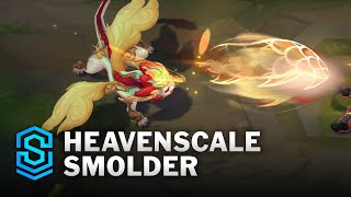 Heavenscale Smolder Skin Spotlight  PreRelease  PBE Preview  League of Legends [upl. by Akinot356]