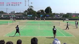 17 東インカレ ソフトテニス 大学対抗 男子 決勝 1次戦 2 [upl. by Neirual573]